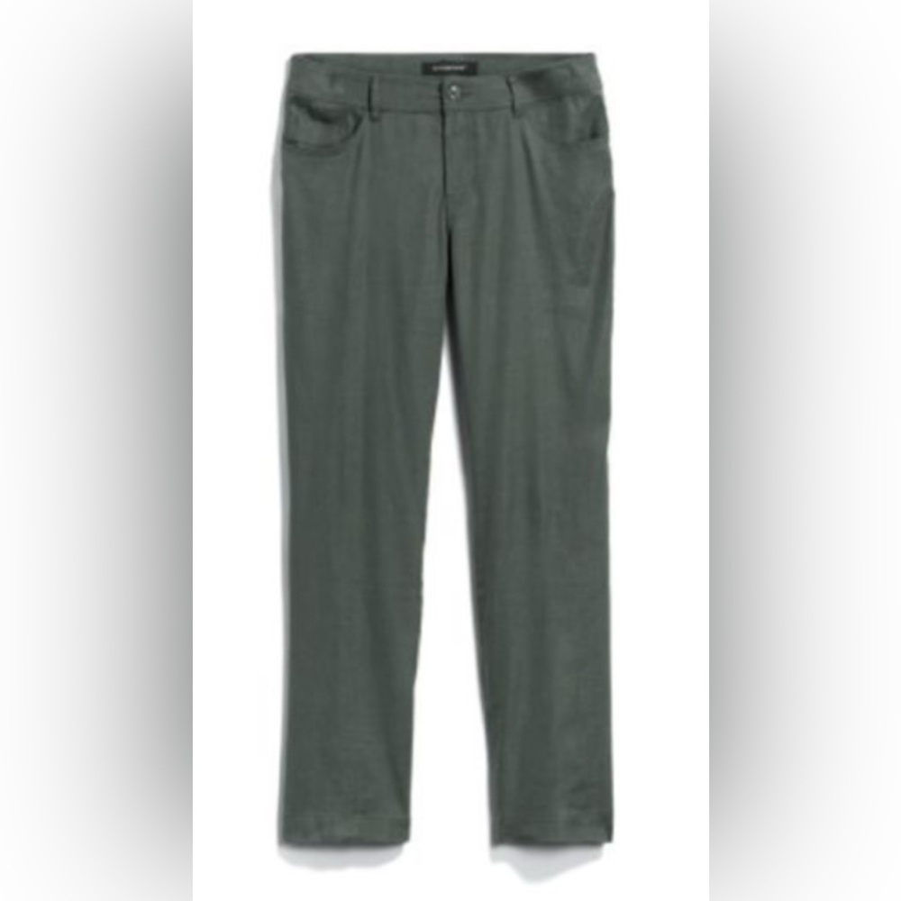 Liverpool Caitie Linen Pants Olive